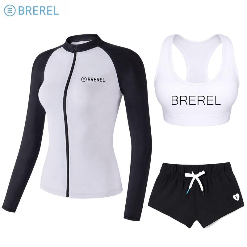 Dames Sneldrogende UV-Bescherming Rash Guard Set Lange Mouwen Top Broek Surfen Duiken Snorkelen