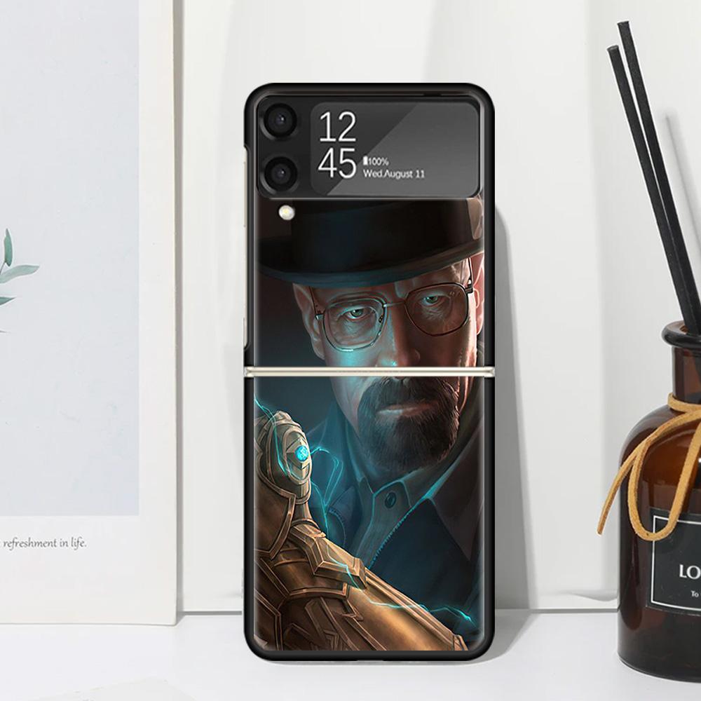 Breaking Bad WalterWhite Phone Case For Samsung Galaxy Z Flip 7 Flip7 Zflip 6 Flip6 5 Flip5 4 Flip4 3 Flip3 5G Fundas Black Cove