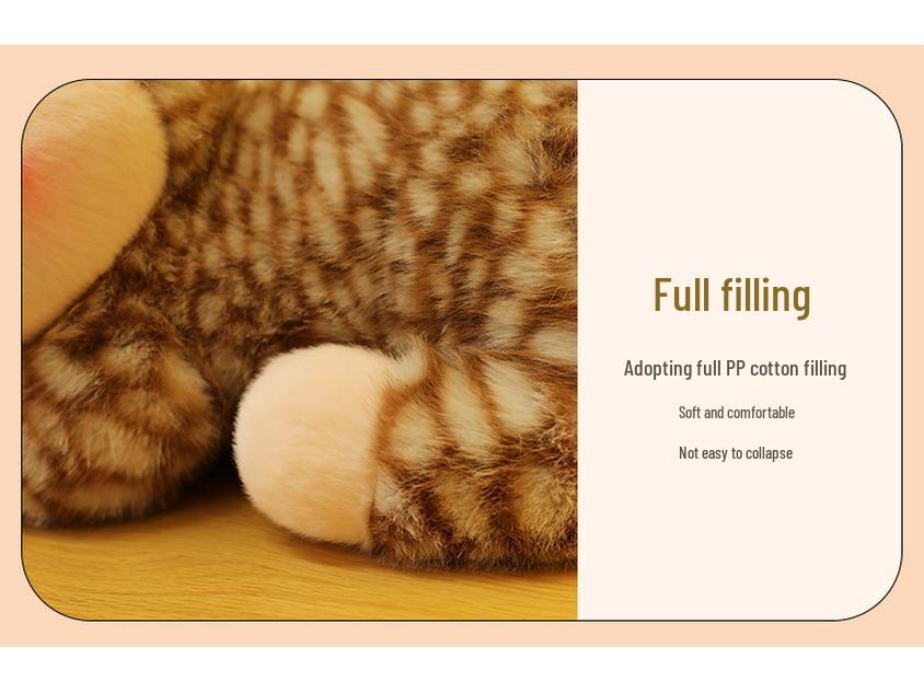 Cute Cartoon Sika Deer Plush Toy - Lying Fawn Pillow Doll