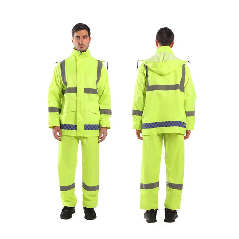 OEING Adult Reflective Outdoor Rain Suit L-XXXXL