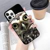 Owl Animal Pattern Phone Case For iPhone 17 Air 13 12 14 15 16  Cover For Apple Pro Max 6S Plus Coque