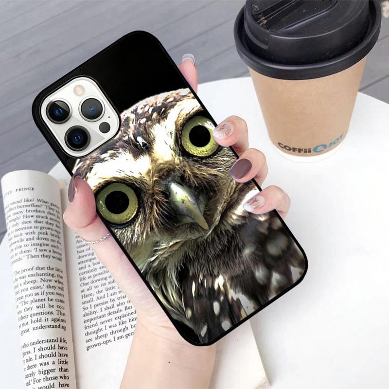 Owl Animal Pattern Phone Case For iPhone 17 Air 13 12 14 15 16  Cover For Apple Pro Max 6S Plus Coque
