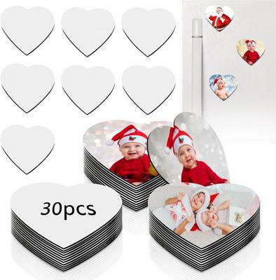 30 ks sublimačních magnetů 7,5*5,5 cm, prázdné sublimační magnety na ledničku, personalizované pro kutily, kuchyň, kancelář, dekorace