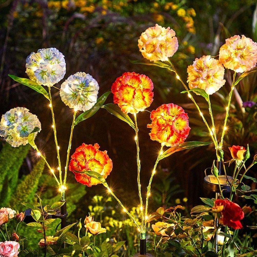 Ground Mounted Simulation Flower Lamp Waterproof Landscape Light  Outdoor  Festival Decoration