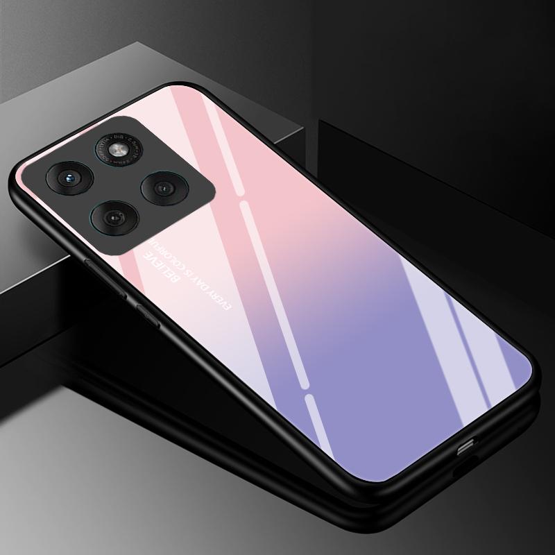 Handyhülle aus gehärtetem Glas für Motorola Edge 60 Fusion 60 Neo 60S Hülle Hart-PC Fundas Rückseite Bumper für Moto Edge60 Stylus Coque