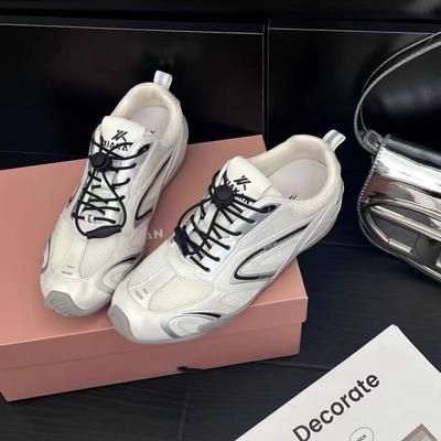 Retro buty wyścigowe damskie 2025 nowe letnie siatkowe oddychające buty treningowe Forrest Gump platforma codzienne buty sportowe