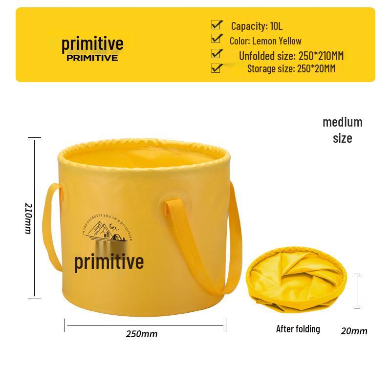 ZISIZ Outdoor Folding Silicone Water Bucket