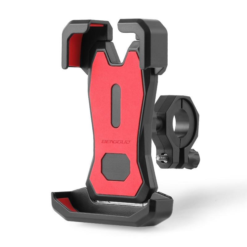 Bike Phone Mount Abs Steel Shockproof Holder For Ebike And Delivery Riders