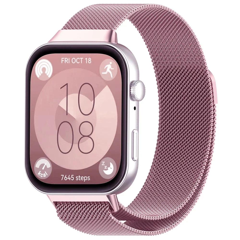 Pasek Milanese Loop do Huawei Watch FIT 3 Pasek smart Magnetyczna stal nierdzewna do Huawei fit3 2025 NAJNOWSZY correa Akcesoria