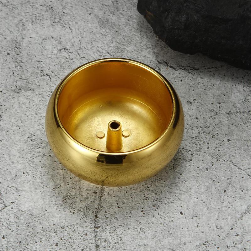 

Metal Incense Burner Alloy Copper Incense Holder Incense Plate Insence Ash Catcher Buddhism Supplies Home Decor золотистый