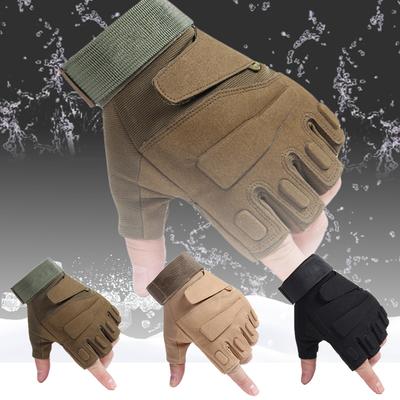 3 Colors Tactical Half Finger Gloves Men's Spring, Autumn and Summer Outdoor Troops Military Grade