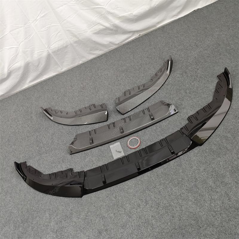 Car Front Bumper Splitter Lip Diffuser For BMW 4 Series G24 G26 420i 430i I4 M50 M-Sport Gran Coupe 4Door 2021-2024 ABS Body Kit