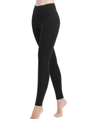 Leggings Ativas Roopa Premium 3D Fit para Yoga Esculpir UV Cintura Alta Tamanho Regular Mulheres, Calças, Nádegas, Secagem Rápida, Proteção, Cintura/Preto, M,