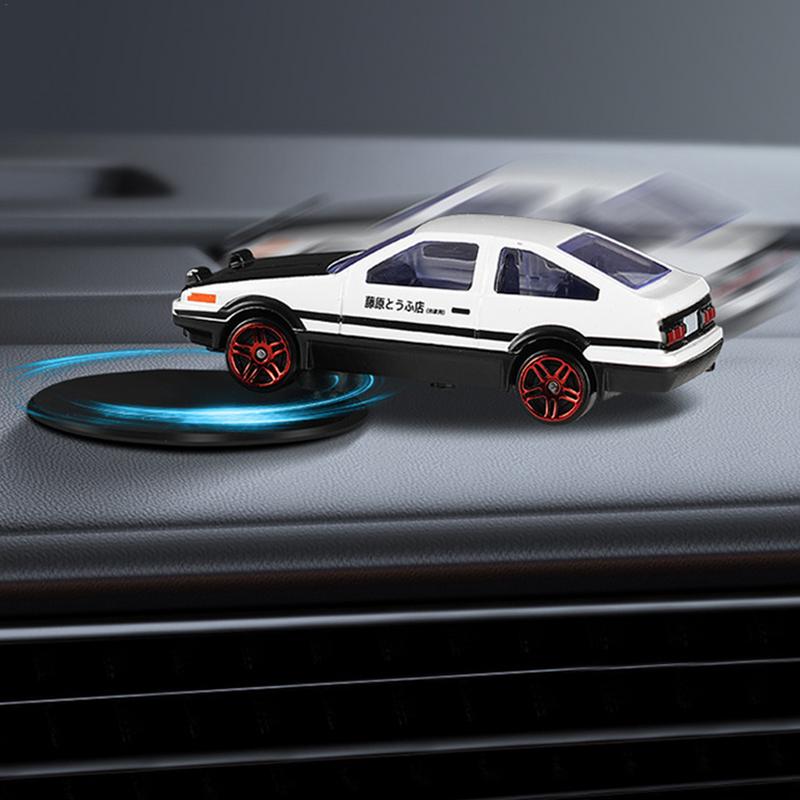 AE86 Car Drift Rotating Ornaments Auto Dashboard Turning AE 86 Racing Model Deco Car Interior Classic Center Console Decoration