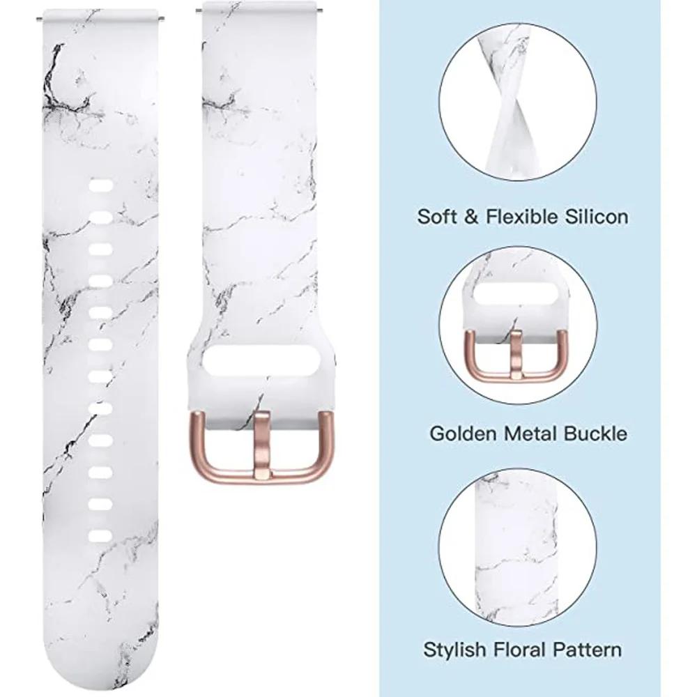 Bedrucktes Silikonarmband für Huawei Watch Amazfit GTS 4/2 Mini Neues Damenarmband für Amazfit Bip U S GTS 3 GTS GTS2 Armband