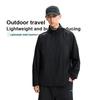Li Ning Outdoor CF Lightweight Water-Resistant Breathable Reflective Windbreaker Jacket Unisex jackets Black AFDW217-3