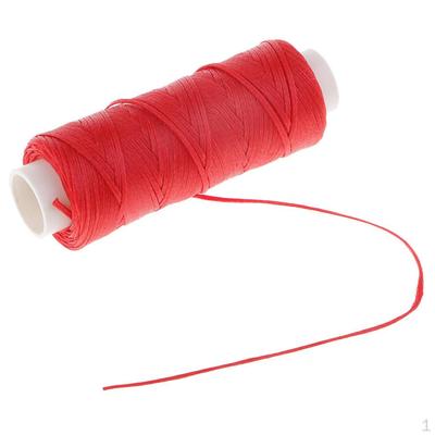 1 rol 0,8 mm 25 meter platte gewaxte draad voor leernaaien, handnaaien en