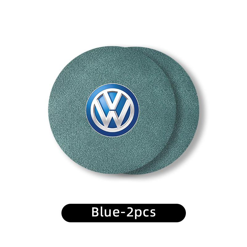 2pcs Car Suede Coaster Water Cup Holder Drink Pad Auto Interior Accessories For Volkswagen VW Golf 4 6 7 GTI Tiguan Passat B5 zr8