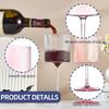 4pcs Plastic Goblets Wine Glasses 11oz Elegant Ribbed Design Wine Glasses Pink Unbreakable Wine Glasses Plastic Cocktail Glasses Shatterproof Wine Cup