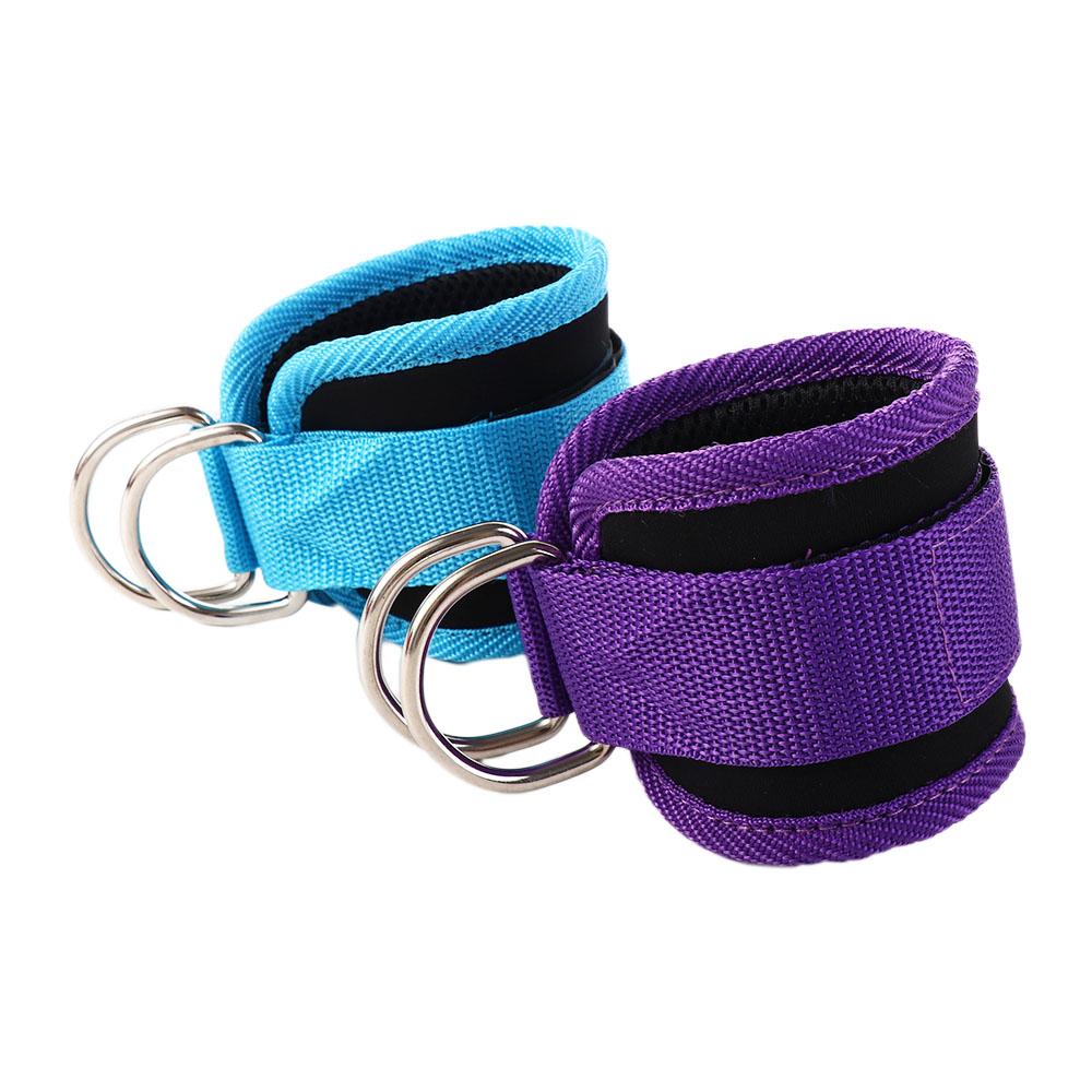 Ankle Straps Cable Ankle Straps Gym Workouts Leg Strength Trainer Double D-Ring Ankle Cuffs