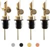 Oil Pourer Spout 4 Pack Stainless Steel Bottle Dispenser with Cap Gold