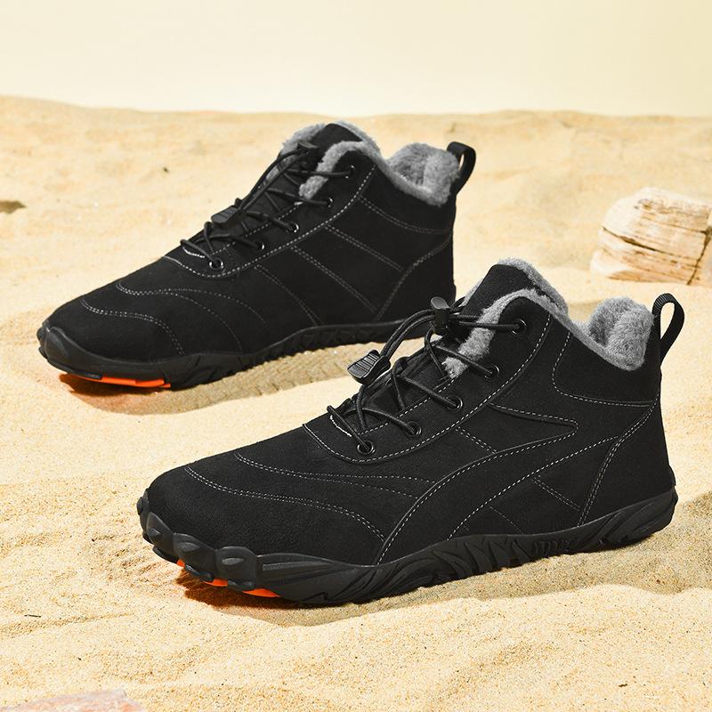 New velvet warm cotton shoes thickened hiking shoes wear-resistant casual sports shoes outdoor autumn and winter