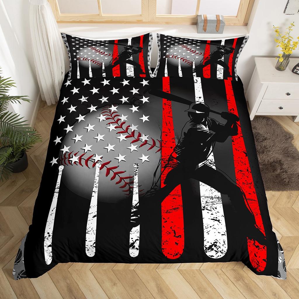 Homewish Boys Football Print Duvet Cover SetSport Soccer Player Bedding SetCartoon Watercolor Splash Bed Set