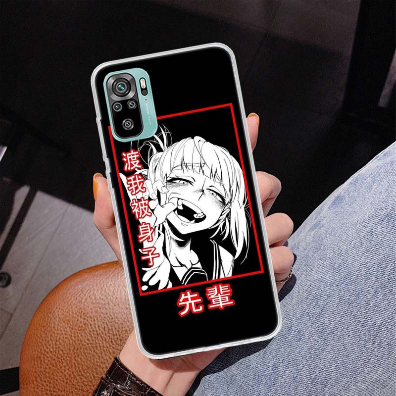 Anime Himiko Toga Waifu Cover Phone Case For Xiaomi Redmi Note 10 Pro Max 10S 9 9S 9T 8 8T 11T 11S 11 5G 11E 7 6 5 4X Coque