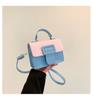2024 Spring New Trendy Fashion Pu Shoulder Bag Street Style Crossbody Bag Women's Unique Design Chic Small Square Bag Black Blue Green Purple Orange
