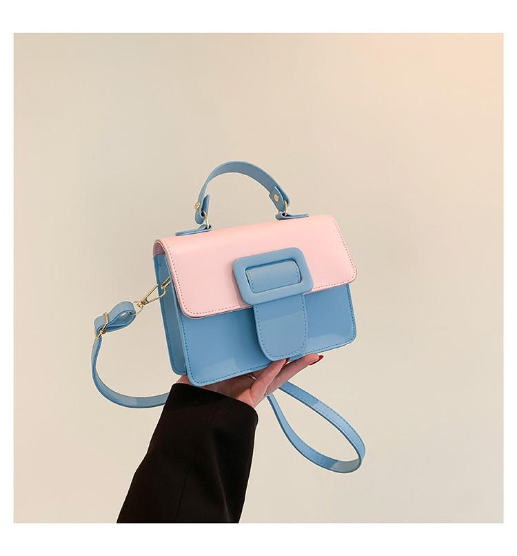 2024 Spring New Trendy Fashion Pu Shoulder Bag Street Style Crossbody Bag Women's Unique Design Chic Small Square Bag Black Blue Green Purple Orange