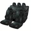 Set Of Car Seat Covers Featuring A Spider Web Design, Suitable For Various Vehicles. Stylish And Comfortable, These Full Set Cov