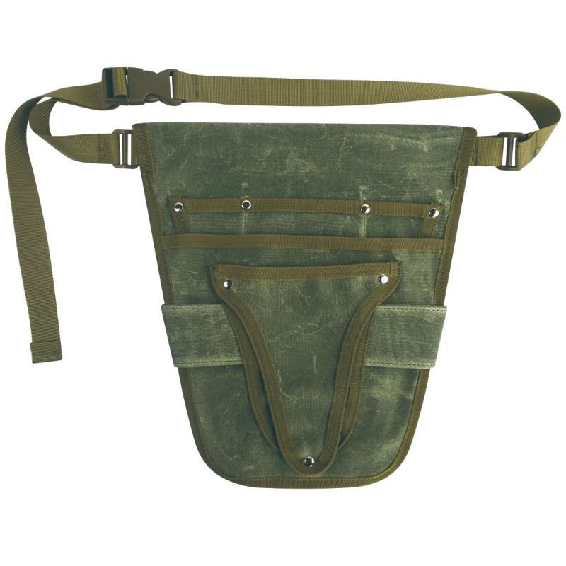 Garden Tool Belt for Women Men Waxed Canvas Tool Belt Bag Gardener Farmer Tools Waist Pouch for Electrician Carpenter