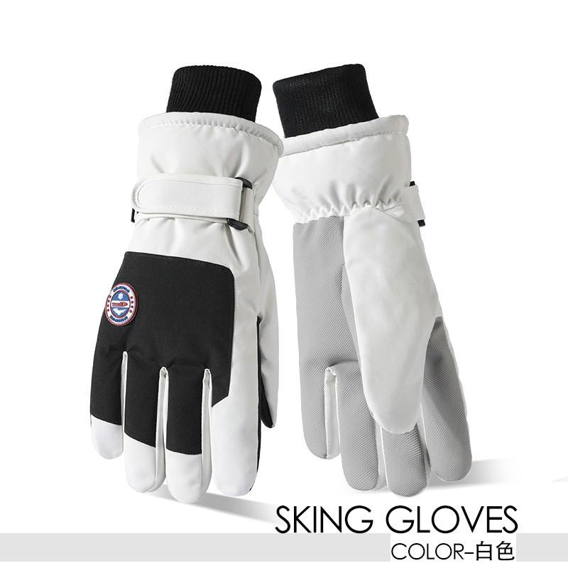 Womens Mens Winter Ski Gloves Thermal Fleece Lined Touchscreen Waterproof Windproof Warm Cycling Outdoor Sports