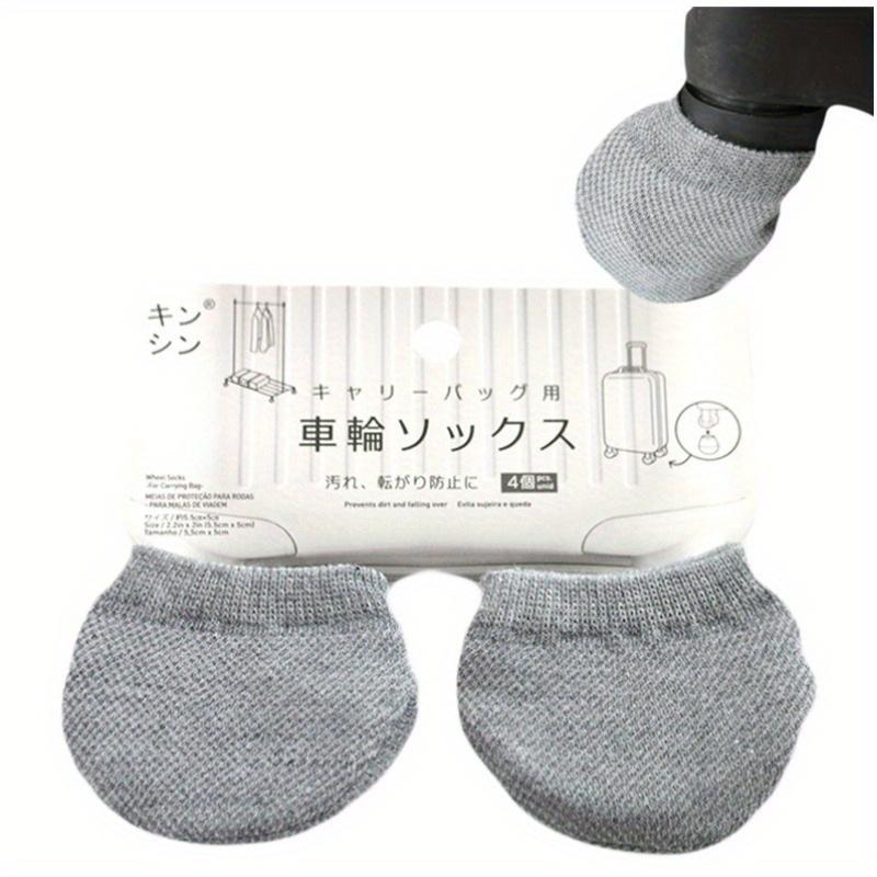 4Pcs/Pack Trolley Box Wheel Cover, Wheelchair Foot Cover, Ball Shaped Door Handle Cover, Wheelchair Foot Cover, Clothes Hanger Wheel Cover