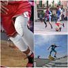 1PC Breathable Absorb Sweat Basketball Knee Pad Honeycomb Shockproof Long Leg Sleeves Knee Brace Football Sports Knee Gu Practical Use
