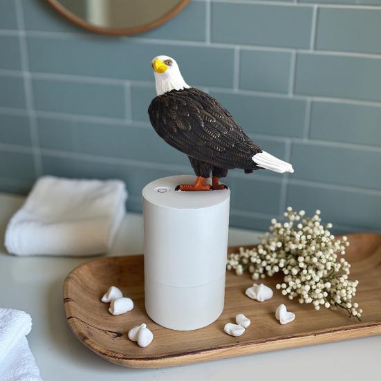 Seifenspender Adlerform Automatischer Sensor Schaum Handseifenspender Berührungsloser FIR-Sensor Leicht zu reinigender Seifenspender