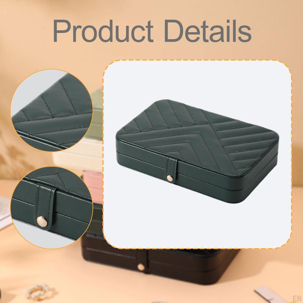 Jewelry Storage Box, Compact, Multifunctional, Gift Organizer, Holder for Necklaces, Bracelets