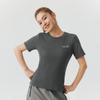 Skechers Solid Color Breathable Antibacterial Short Sleeve T-Shirt Women Tops L126W031-013P