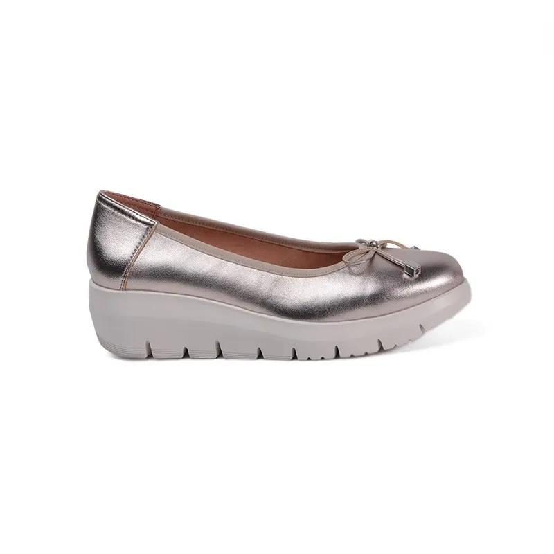 Shoes for Women  Plus Size Slip On Women's High Heels Platform Daily Pumps Women Round Toe Wedges Bow Tie Shoes Female