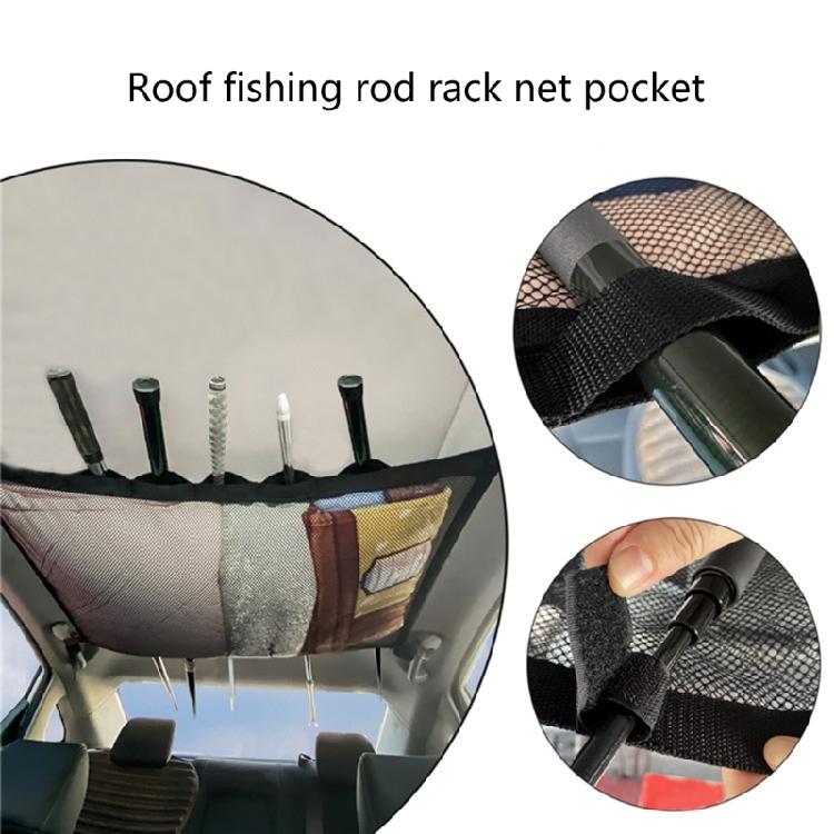Car Storage Pocket Roof Interior Cargo Net Bag Pouch Sundries Storage Organizer