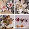 Real Touch Simulation Big Magnolia Luxury Fake Flower Artificial Orchid Flowers  Party Favors