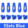 NAC3FCA NAC3FCB 3Pin Power Connector LED Speakon Male Plug Blue (Input)+White (Output) Plug+Female Socket 20A 250VAC