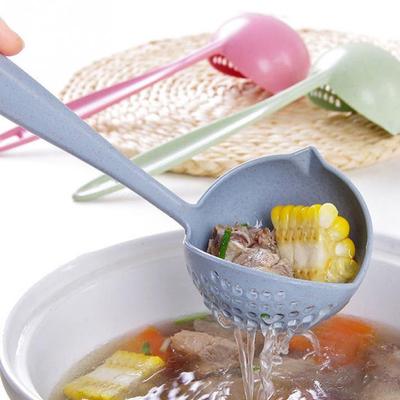 2in1 Sieb Löffel Suppe Löffel Gebogene Lange Griff Geschirr Küche Kochen Liefert Suppe
