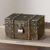 Vintage Storage Box Container Decorative Wooden Treasure Chest for Accessories