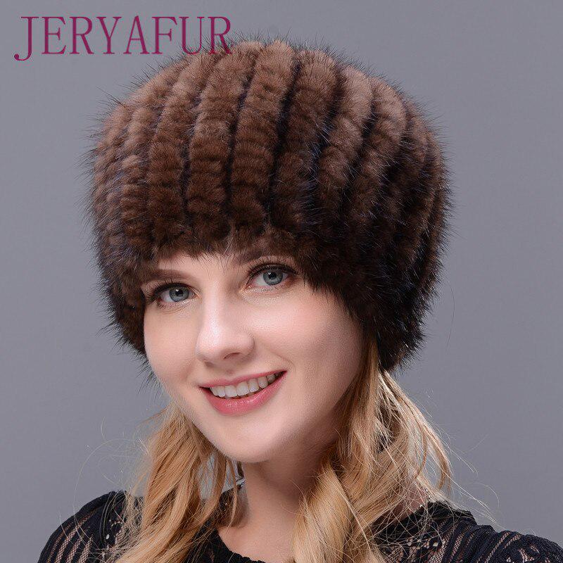 JERYAFUR Visonk Cappello Donne Winter Hat Ears Caldo Visone Maglia Cappello  Pelliccia Cappello Stile Popolare Berretto con piccola palla acquista in  modo economico — spedizione gratuita, recensioni reali con foto — Joom