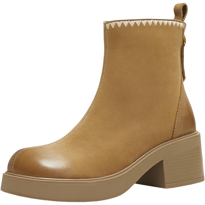 Tianmeiyi Women s Chunky Sole Fashion Boots 38