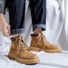Martin Boots Men's New Fashion Trend Versatile Men's Rhubarb Boots Heightening Leather Autumn and Winter Men's Shoes 8239-R