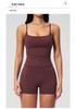 Women's Cross-Border Yoga Vest & Butt-Lifting Shorts Set for Running & Fitness