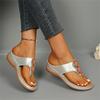 Women's Fashionable Oversized Ethnic- Herringbone Sandals