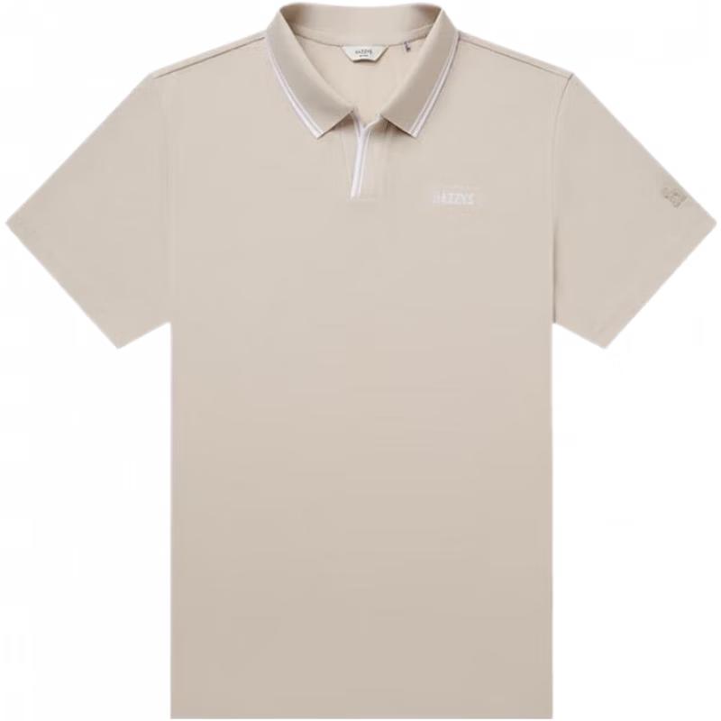 HAZZYS Men's 2025 Summer 3A Antibacterial Short Sleeve Polo Shirt ASTZE0CBEE2